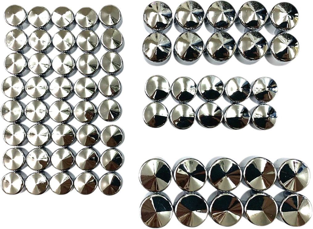 DRAG SPECIALTIES Engine Bolt Covers - Chrome - M8 352065