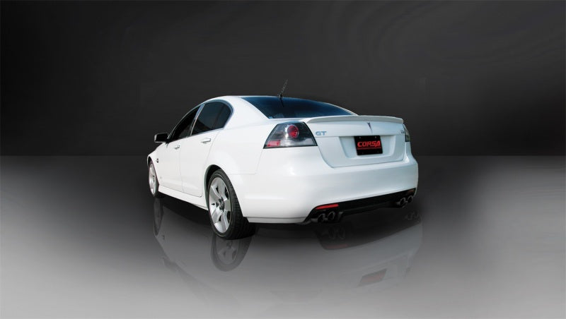 Corsa 08-09 Pontiac G8 GXP 6.0L V8 Sport Cat-Back w/ Dual 3in Black Tips 14950BLK