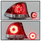 Spyder 01-03 Lexus IS300 LED Tail Lights - Red Clear ALT-YD-LIS300-LED-SET-RC 5085061