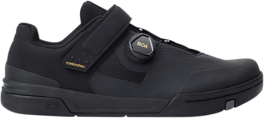 CRANKBROTHERS Stamp BOA® Shoes - Black/Gold - US 12 STB01080A-12.0