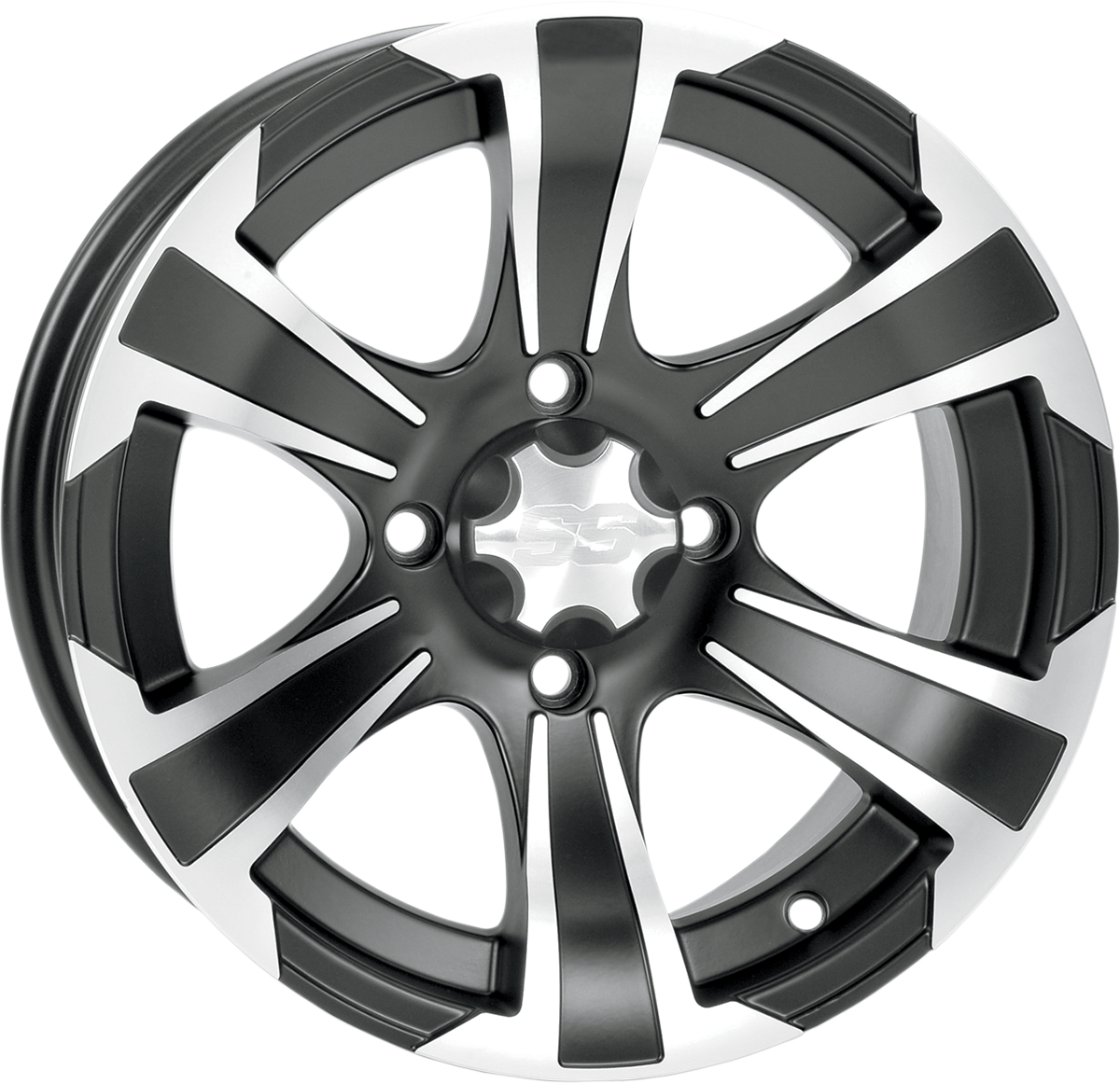 ITP SS312 Alloy Wheel - Front - Black Machined - 14x6 - 4/110 - 4+2 1428445536B