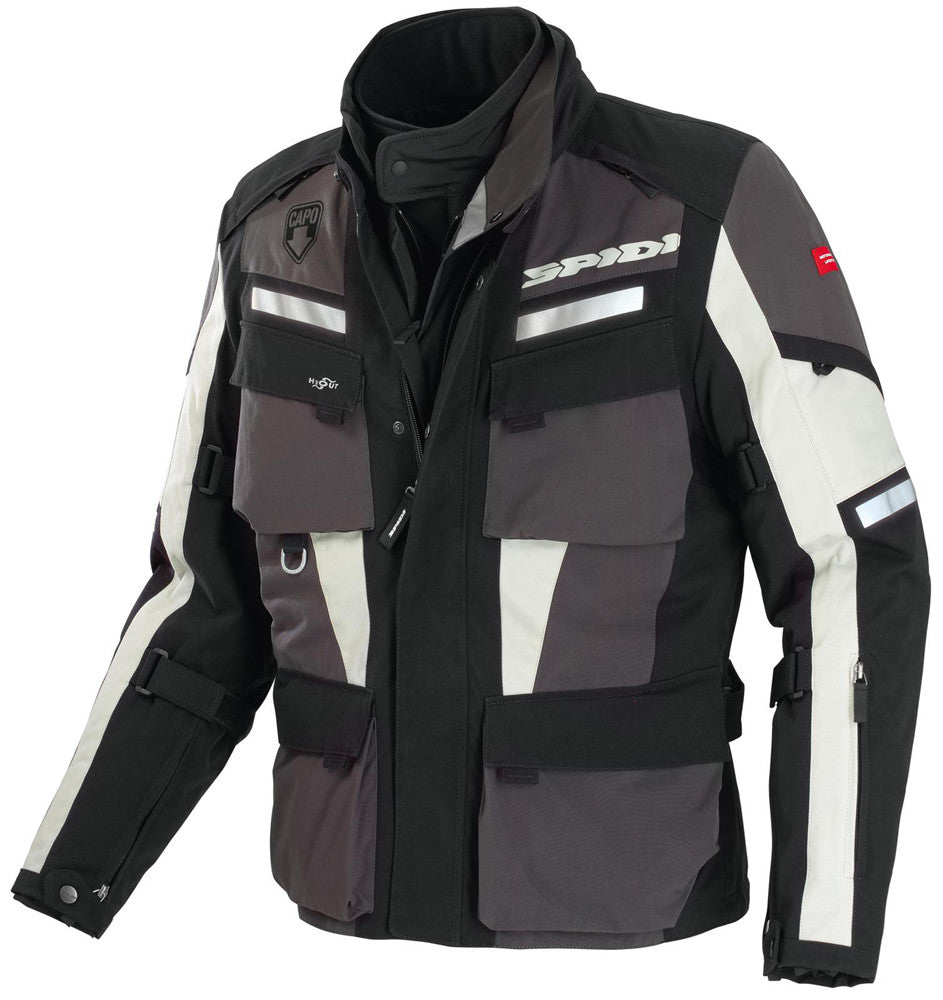 SPIDI Jkt Marathon H2out Blk/Gry Lg D115C-172-L