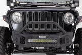 Go Rhino 07-20 Jeep Wrangler JL/JLU/JK/JKU/Gladiator JT Rockline Front Stubby Bumper w/ Overrider 331101T