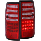 ANZO 1991-1997 Toyota Land Cruiser Fj LED Taillights Red/Clear 311095