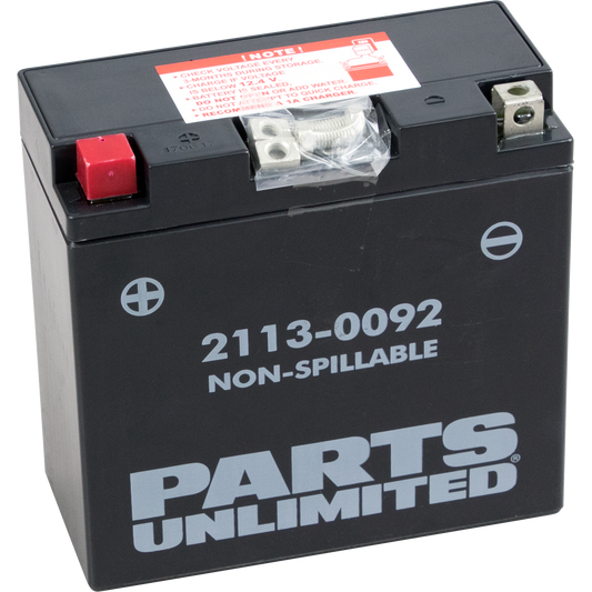 Parts Unlimited Agm Battery - Yt14b4 Ct14b4