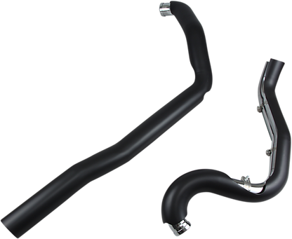 COBRA True Dual Headpipes - Black - '07-'08 FL 6251RB