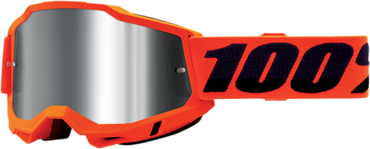 100% Accuri 2 Goggles - Neon Orange - Silver Mirror 50014-00004