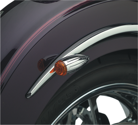 PRO-ONE PERF.MFG. Bullet Marker Light - Chrome/Ball-Milled 400360