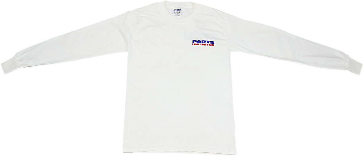 Parts Unlimited Logo Long-Sleeve T-Shirt - White - 2xl Pre121xxl