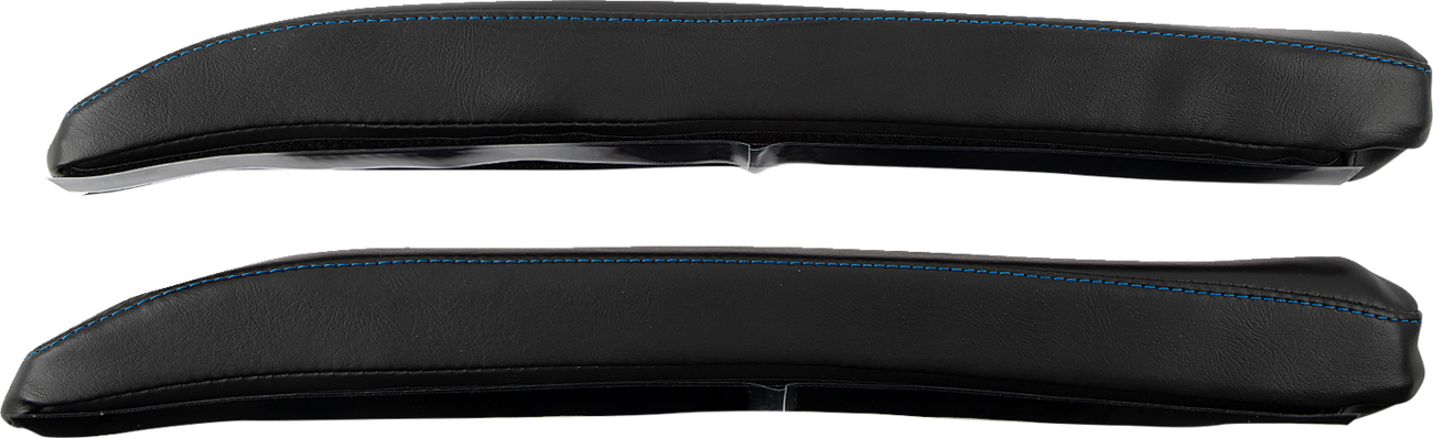 SHOW CHROME Kaliber Armrest Pads - Black w/ Blue Stitching - Slingshot '15-'22 H44-1BLUE