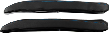 SHOW CHROME Kaliber Armrest Pads - Black w/ Blue Stitching - Slingshot '15-'22 H44-1BLUE