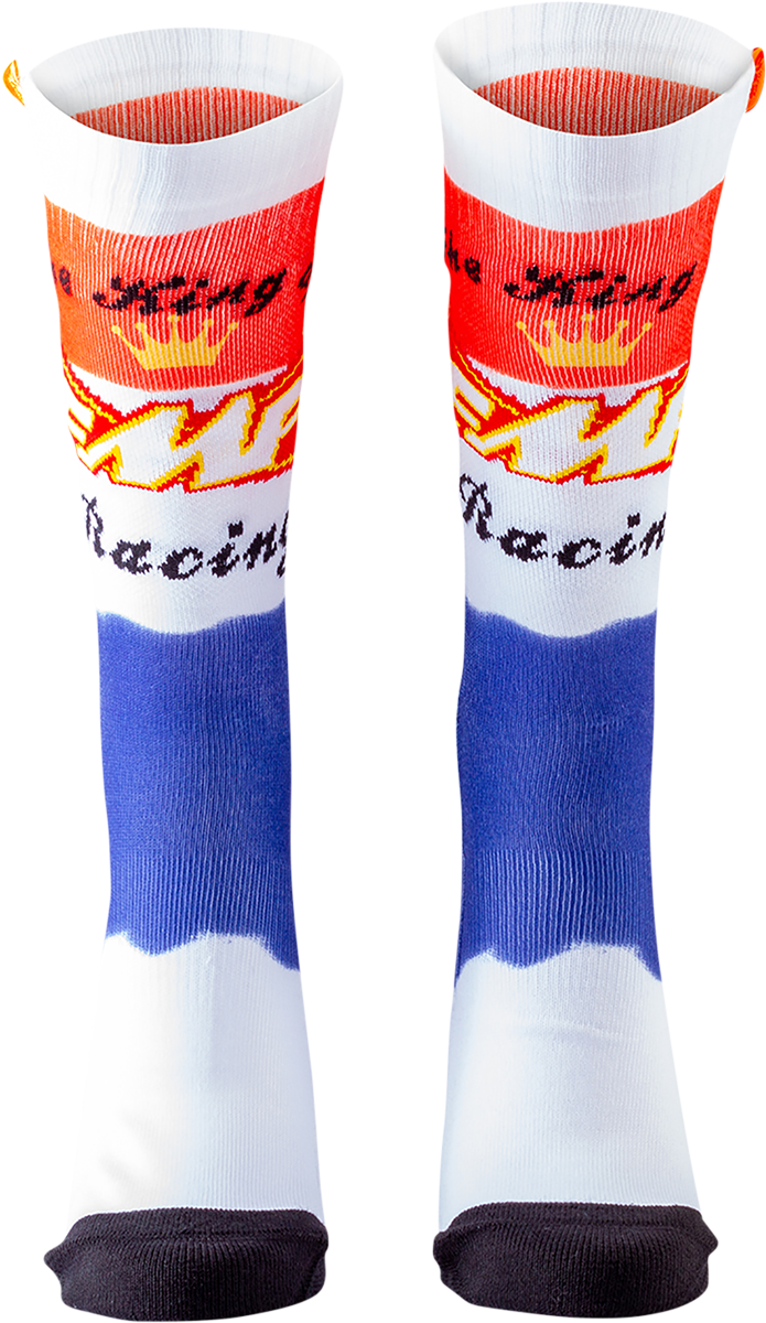 Calcetines FMF King of Racing - Blanco - Talla única HO20194907WHT 3431-0690 