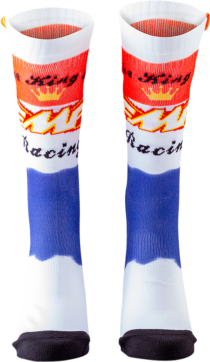 Calcetines FMF King of Racing - Blanco - Talla única HO20194907WHT 3431-0690 