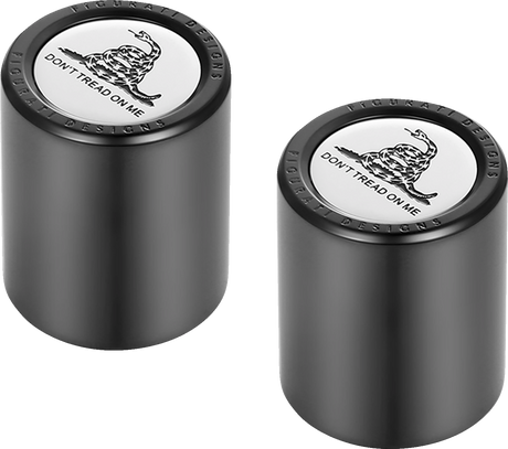 FIGURATI DESIGNS Docking Hardware Covers - Don't Tread On Me - Black FD40-DC-2730-BK