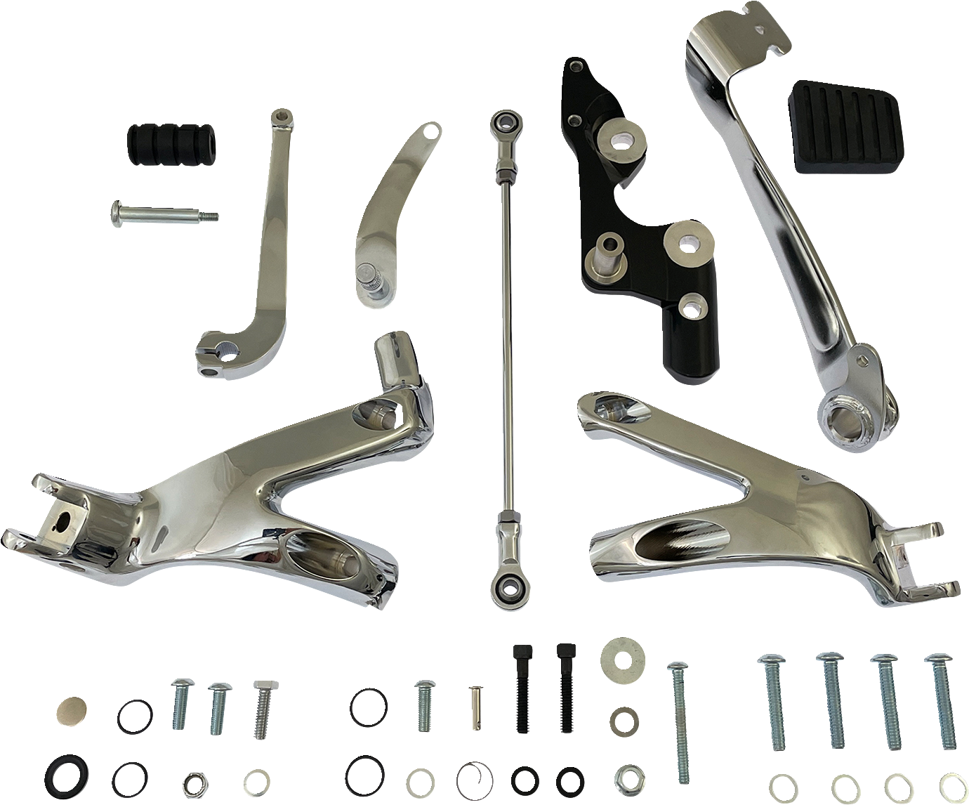 DRAG SPECIALTIES Kit de control delantero - Softail - Cromado D35-0224C