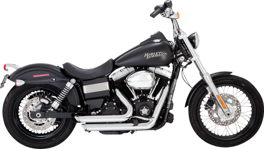 VANCE & HINES Short Shot Staggered Exhaust System - Chrome 17327