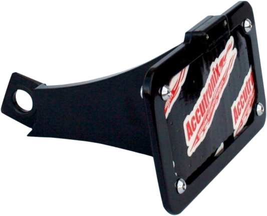 ACCUTRONIX Side Mount License Plate Assembly - Black LPF092HV-B