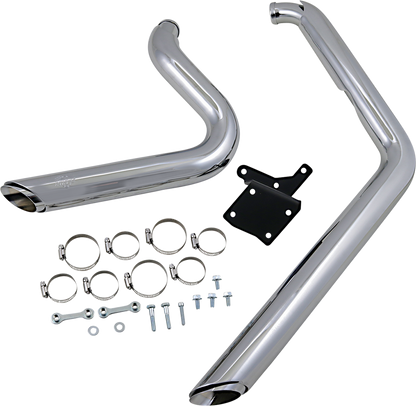 VANCE & HINES Shortshots Staggered Exhaust System - Chrome 17213