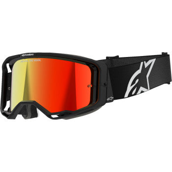 ALPINESTARS GOGGLES Vision 8 Goggle - Corp - Black - Red Mirror 5101625-1446