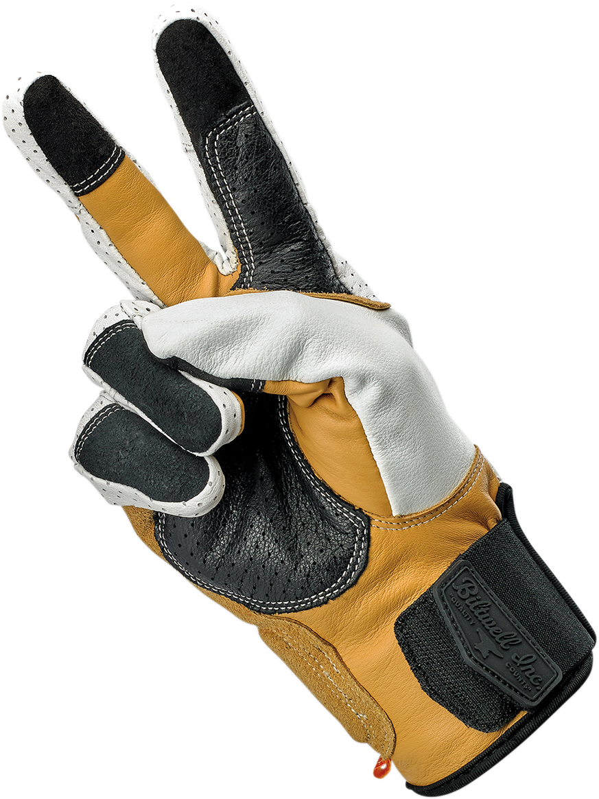 BILTWELL Borrego Gloves - Cement - Large 1506-0409-304