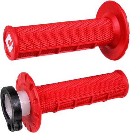 ODI Grips - MX - Half Waffle - Red H36HWR