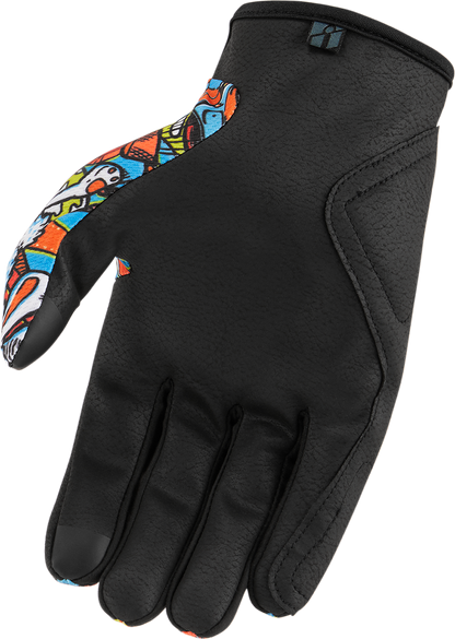 ICON Hooligan™ Redoodle Gloves - Blue - 3XL 3301-4425