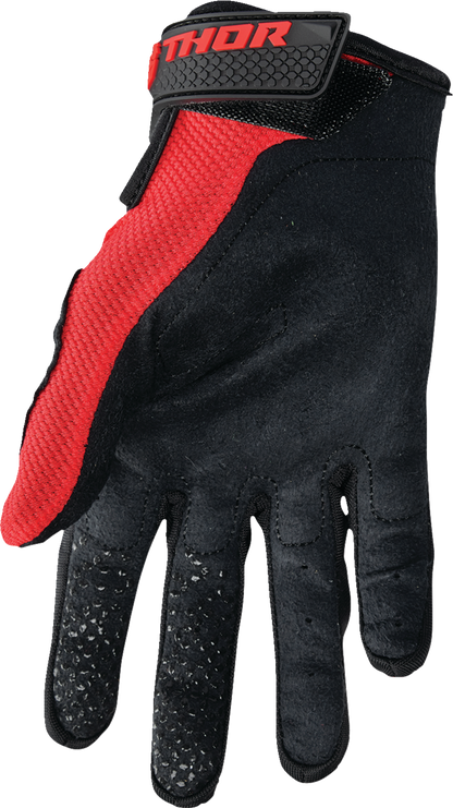 THOR Sector Gloves - Red/White - Medium 3330-7269