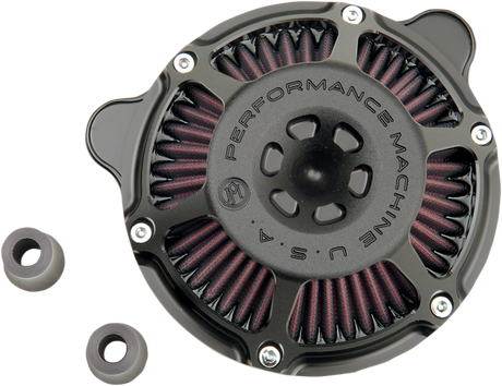 PERFORMANCE MACHINE (PM) Max HP Air Cleaner - Black Ops - CV/EFI 0206-2078-SMB