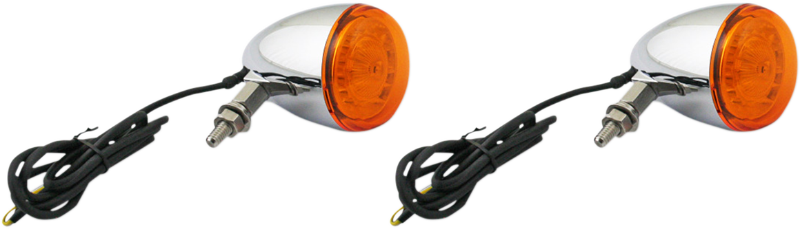 CUSTOM DYNAMICS ProBEAM® Universal Turn Signals - Chrome/Amber PB-UNV-TS-A-C