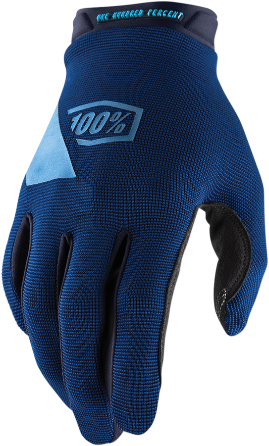 100% Ridecamp Gloves - Navy - Medium 10011-00016