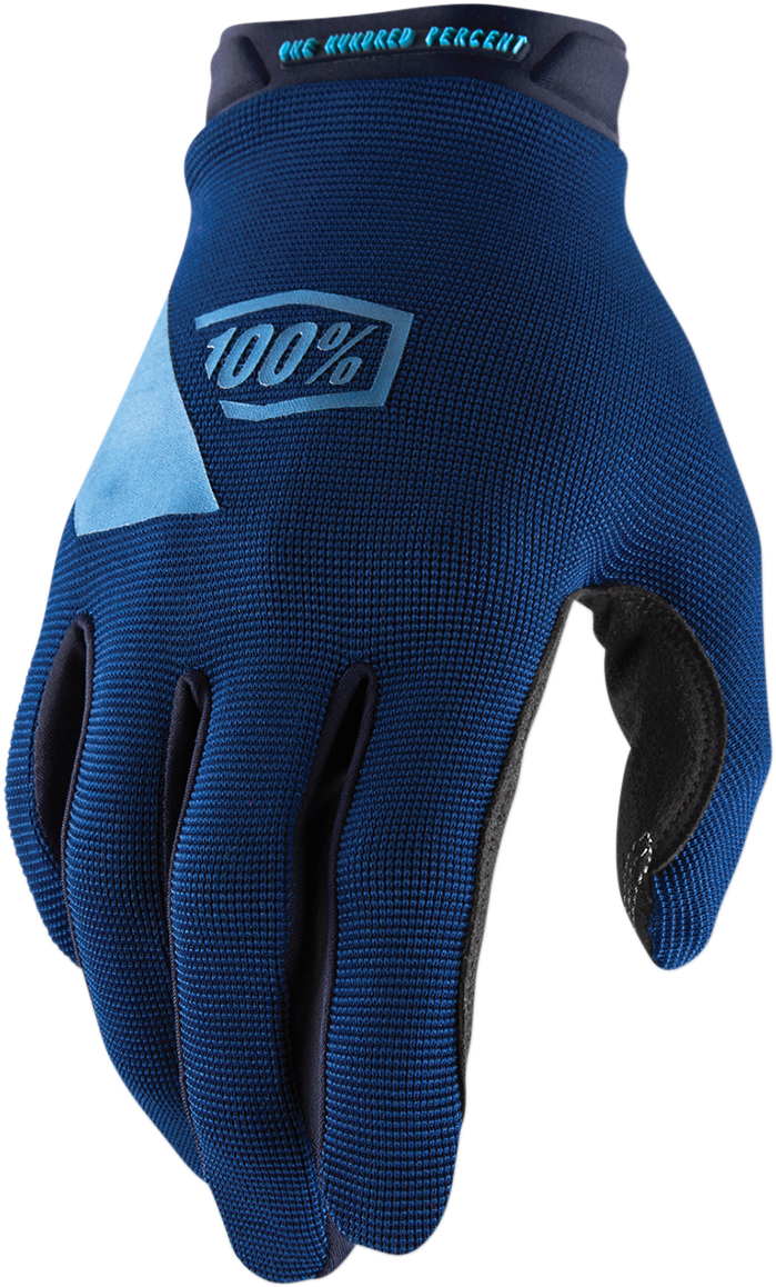 100% Ridecamp Gloves - Navy - Medium 10011-00016