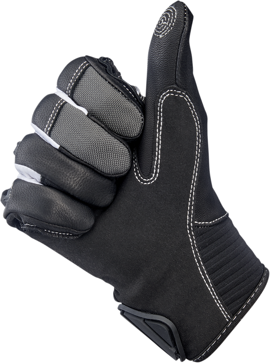 BILTWELL Bridgeport Gloves - Gray - Large 1509-1101-304