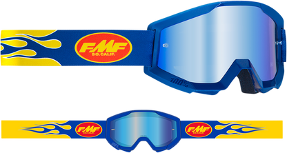 Gafas FMF PowerCore - Flame - Azul marino - Espejo azul F-50051-00007 2601-3008 