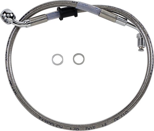 DRAG SPECIALTIES Brake Line - +2" - Stainless Steel - '18-'21 Softail 618604-2