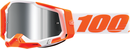 100% Racecraft 2 Goggles - Orange - Silver Flash Mirror 50010-00013