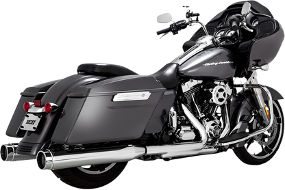 VANCE & HINES 4-1/2" Torquer Mufflers for '95-'16 FL - Chrome 16673