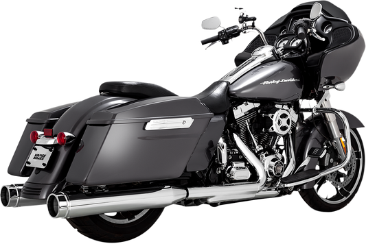 VANCE & HINES 4-1/2" Torquer Mufflers for '95-'16 FL - Chrome 16673