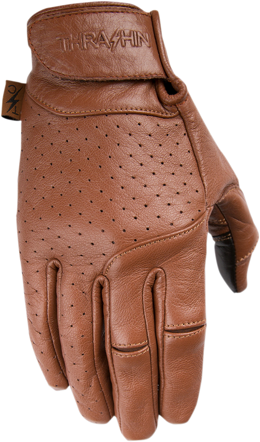 THRASHIN SUPPLY CO. Siege Leather Gloves - Brown - Medium TSG-0000-09
