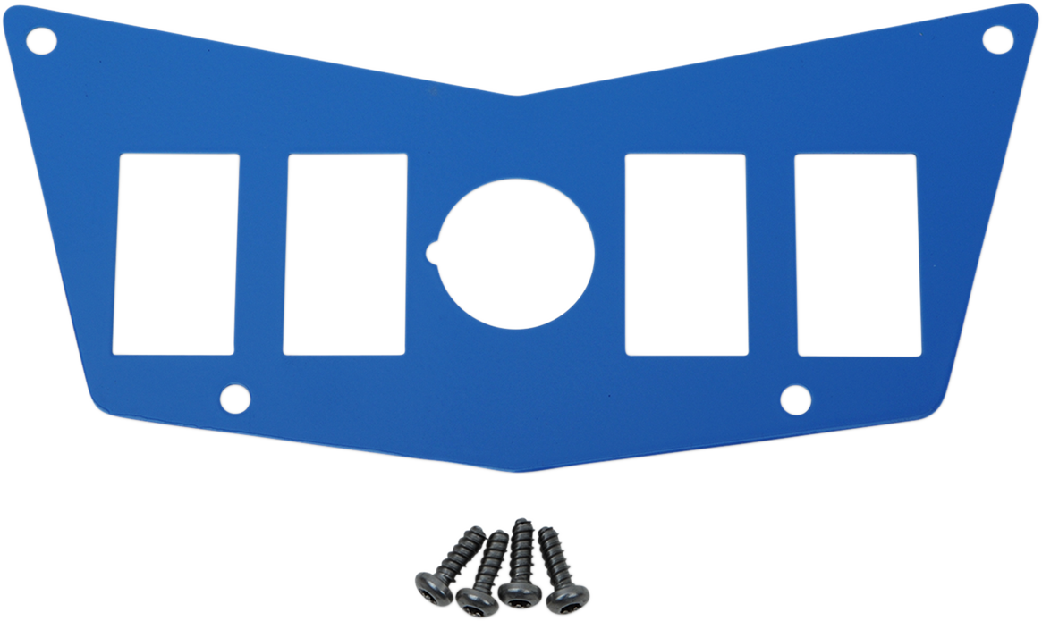 MOOSE UTILITY Dash Plate - 4 Switch - Blue 100-4392-PU