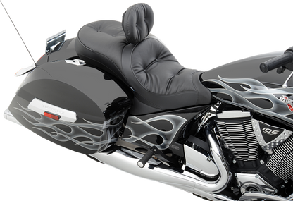 DRAG SPECIALTIES Seat - Low-Profile - Touring - Pillow Top - Black 0810-1542