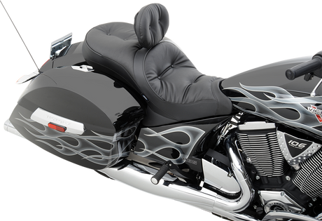 DRAG SPECIALTIES Seat - Low-Profile - Touring - Pillow Top - Black 0810-1542