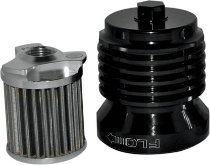 PC RACING Oil Filter - Black PCS4B