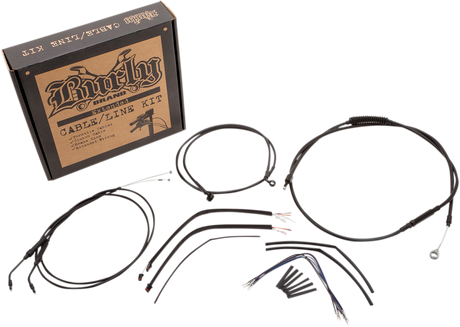 BURLY BRAND Control Kit - 14" Ape Hanger Handlebars B30-1107