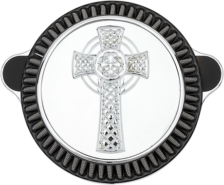LA CHOPPERS Celtic Cross Air Cleaner - Chrome - M8 LA-2397-03