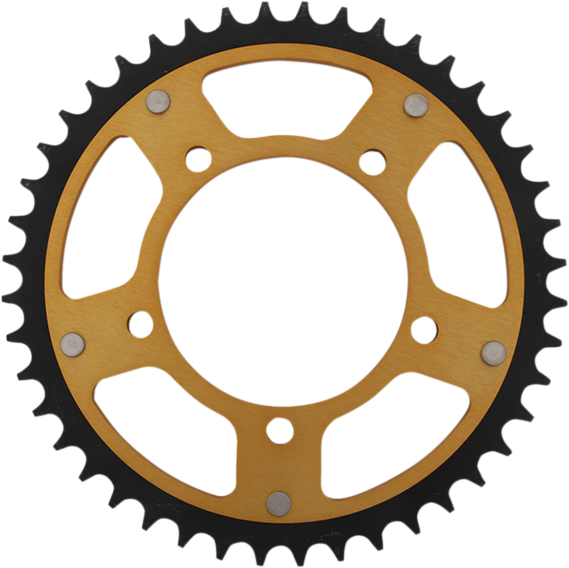 SUPERSPROX Stealth Rear Sprocket - 44 Tooth - Gold - Aprilia RST-702-44-GLD