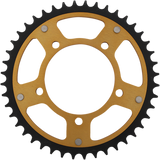 SUPERSPROX Stealth Rear Sprocket - 44 Tooth - Gold - Aprilia RST-702-44-GLD