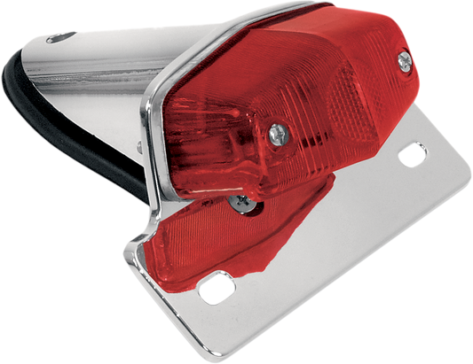 EMGO Taillight - Chrome Bracket - Red Lens 62-21521