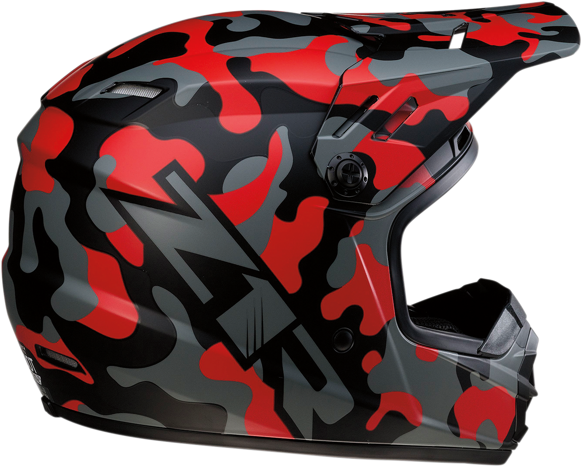 Z1R Youth Rise Helmet - Camo - Red - Small 0111-1264