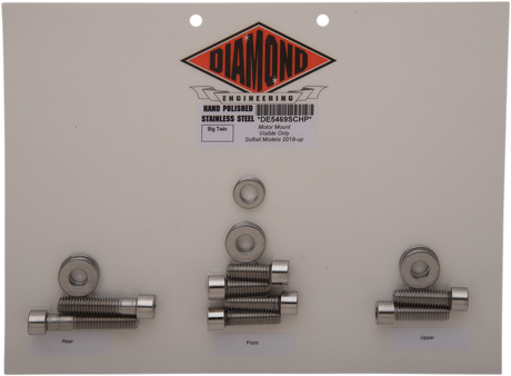 DIAMOND ENGINEERING Bolt Kit - Motor Mount - Softail DE5469SCHP