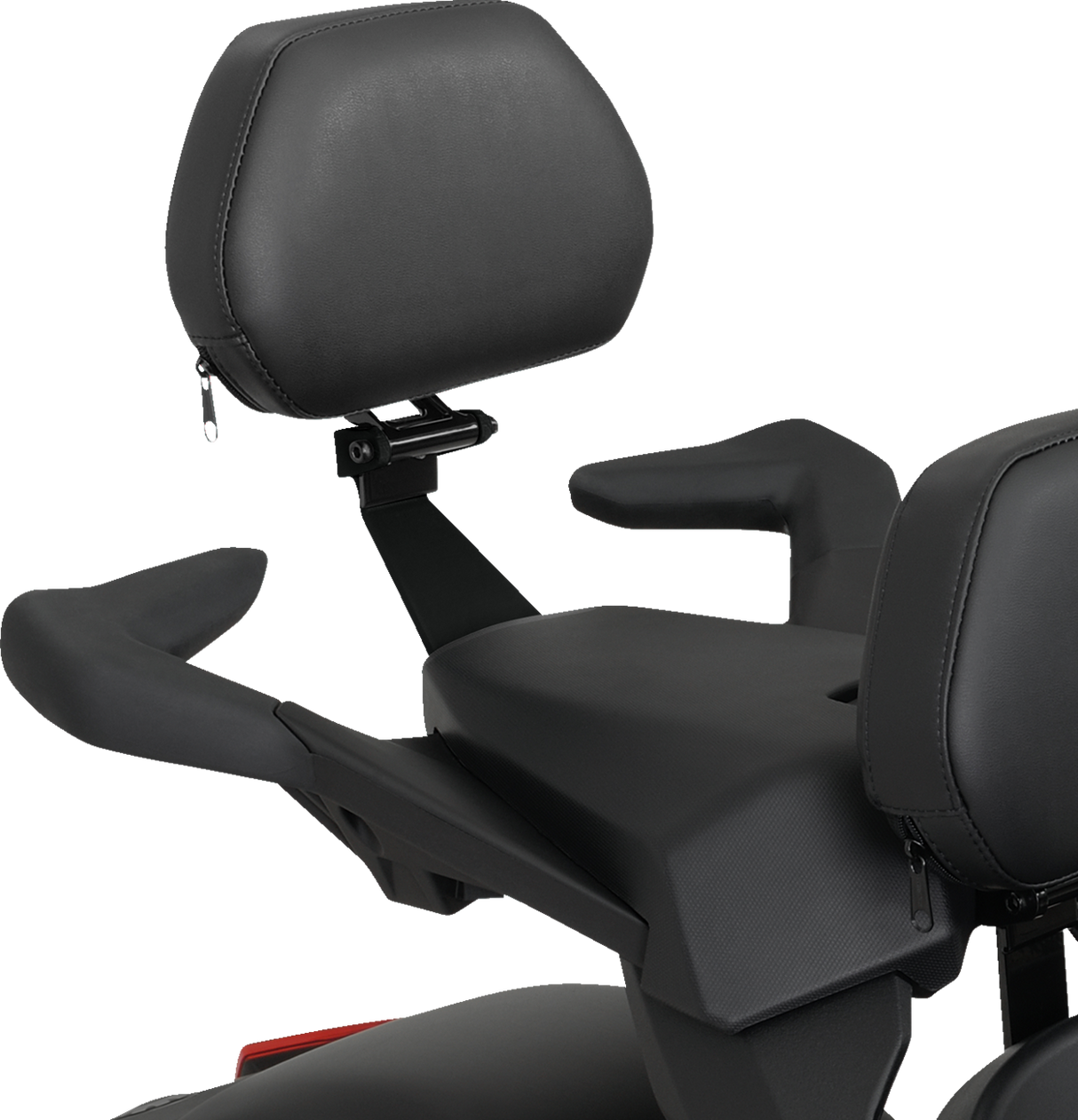 SHOW CHROME Passenger Backrest - Smooth - Black - Ryker '20-'22 41-420